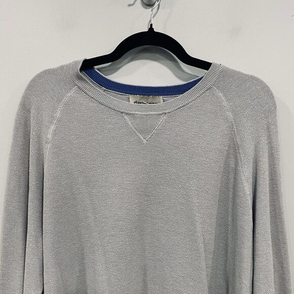 DARTMOOR XL Men’s Gray Silk Cashmere Cotton Knit Crewneck Preppy Sweater Golf - Picture 3 of 16